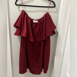 Free People MLM Label Maison Off Shoulder Mini Dress